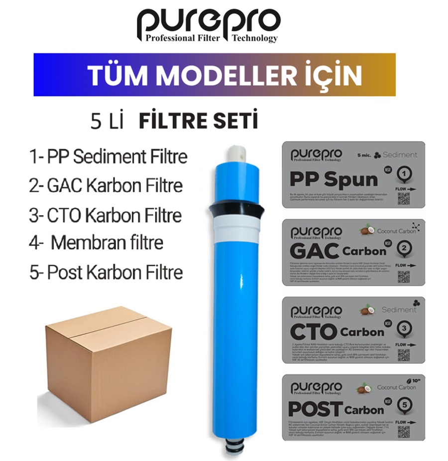 Medilix%20Su%20Filtresi%20Değişim%204%20lü%20Filtre%20Seti%20+Membran%20Seç